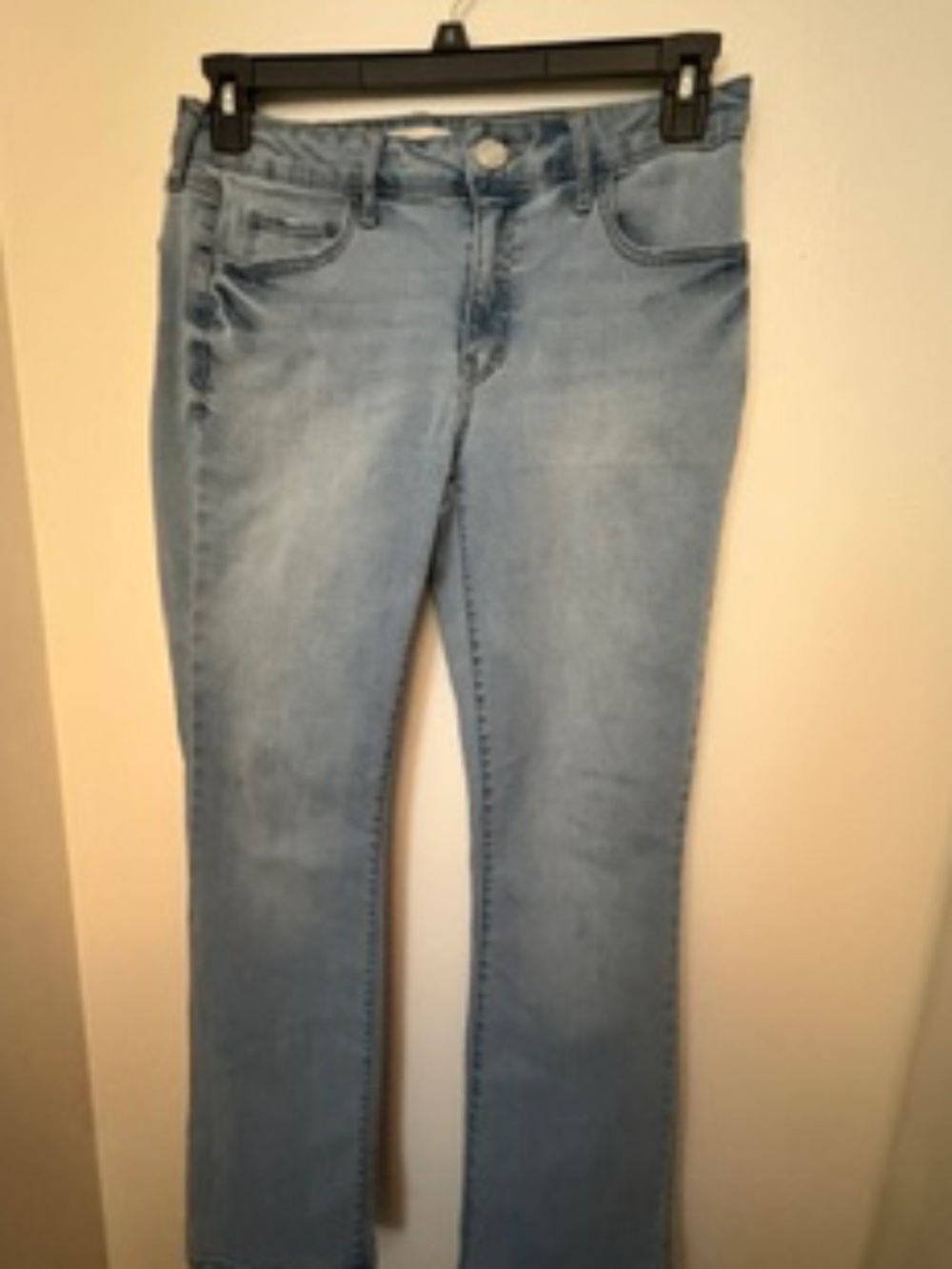 SO Women's  Light Blue Low Rise Boot Cut Jeans Size 13/31 W
